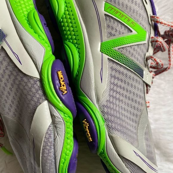 New Balance Minimus Sneakers Vibram Soles Green Purple Gray Size 9.5 - Picture 9 of 13